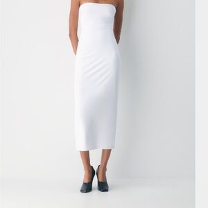 Aritzia Original Contour Enrapture Maxi Tube Dress in Coral